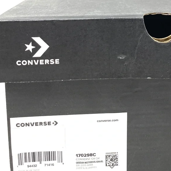 Converse G4 OX Obsidian Low Top Blue Silver Mesh Men’s Size Sneakers 170298C - Picture 10 of 11